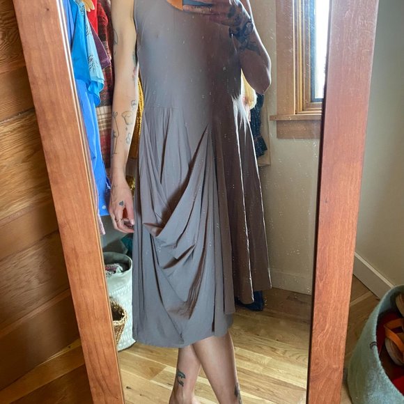 PORTO SF Grey Abstract Stretch Dress - Picture 3 of 4